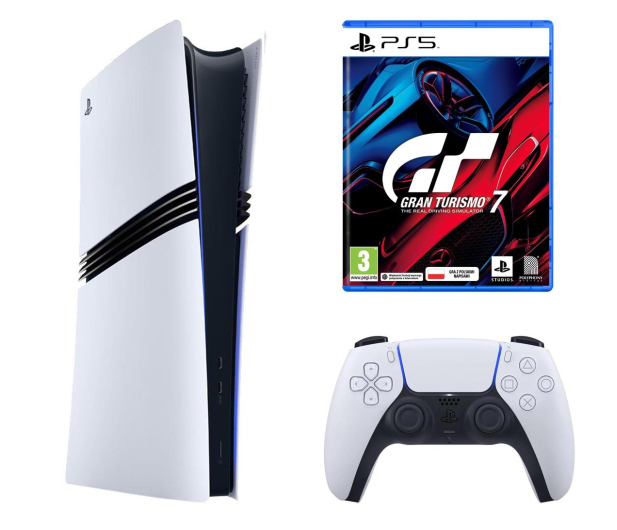 Sony PlayStation 5 Pro + Disc Drive + Gran Turismo 7 - 1294338 - zdjęcie